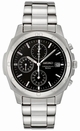 Black Seiko SNDB35P Mens Stainless Steel Watch