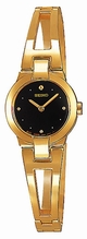 Womens Seiko Dress Gold-Tone SUJ706 Stainless Steel Watch