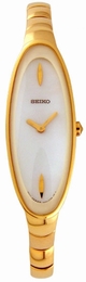 Seiko Dress Gold-Tone SUJD82 White Dial Watch