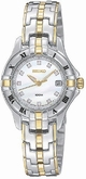 Seiko Diamond SXDA32 Two Tone Case Swiss Watch