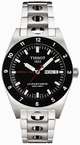 Black Tissot T91.1.483.51 Mens Stainless Steel Watch