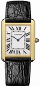 White Cartier W1018855 Mens Yellow Gold Watch