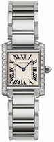 Womens Cartier Tank Francaise WE1002S3 White Gold Watch