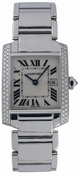 Cartier Tank Francaise WE1018S3 White Gold Case Swiss Watch