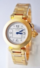 Silver Cartier WJ124015 Womens Yellow Gold Watch