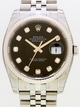 Black dial, Diamond markers Rolex 116234 Mens Stainless Steel Watch