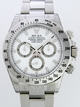 White Rolex 116520W Mens Stainless Steel Watch