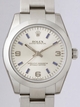 Rolex Oyster Date 177200 Silver,Arabic Bule Index Dial Dial Watch