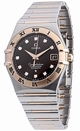 Mens Omega Constellation 1301.60 Stainless Steel and 18k Rose Gold Watch