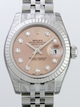 Pink Diamonds Rolex 179174 Womens Stainless Steel Watch