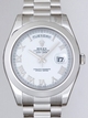 Rolex President Mens 218206 White Roman Dial Watch