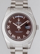 Rolex President Mens 218239 18k White Gold Case Swiss Watch