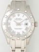 Rolex Womens 18k White Gold with 12 Diamonds Watch 80319