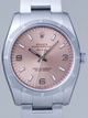 Pink Rolex 114210PASO Mens Stainless Steel Watch