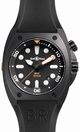 Black Bell Ross BR 02-92 Mens Carbon powder coating stainless steel Watch