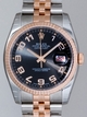 Rolex Datejust Mens 116231 18kt Rose Gold And Stainless Steel Case Swiss Watch