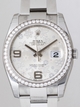 Automatic Rolex 116244 Mens Silver Floral Watches