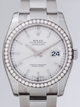 Rolex Mens Steel And White Gold Datejust