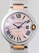 White Cartier W6920033 Mens Yellow Gold Watch