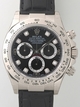 Black Diamonds Rolex 116519 Mens 18K White Gold Watch