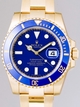 Automatic Rolex 16618BLSO Mens Blue Index Watches