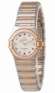 Omega Constellation Ladies 1368.79.00 White MOP Multi Coloured Gem Set Dial Watch