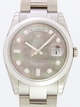 Rolex President Mens 118209 Black Mother of pearl Diamonds Dial Watch