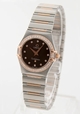 Womens Omega Constellation Ladies 1358.60.00 Stainless Steel & Rose Gold set with Diamonds Watch