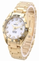 Quartz Omega 2075.75.00 Womens White Mother of Pearl Diamond Watches