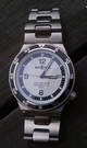 White Quarter Arabic Bell Ross Type Demineur White Mens Stainless Steel Watch