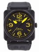 Bell Ross BR-01-92-YELLOW Black Dial Yellow Carbon Watch