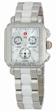 White Mother of Pearl Michele MWW06A000716 Womens Stainless Steel Watch