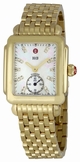 Womens Michele Deco 16 MWW06V000004 Gold-plated Stainless Steel Watch