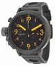 Mens U-Boat Flightdeck 50-CAB-O Stainless Steel Black Ion Plated Watch