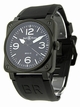 Bell Ross Mens Stainless Steel Watch BR-03-92-CARBON