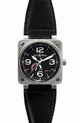 Black Bell Ross BR01-97-BLK-SL_WW Mens Stainless Steel Watch