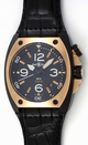 Mens Bell Ross BR02 BR02-92 SR 18k Rose & steel with cacuum carbon black finish Watch