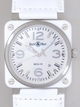 Bell Ross BR03 BR03-92 WHITE CERAMIC Ceramic and Stainless Steel Case Swiss Watch