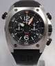 Black Bell Ross BR02-94CHRONOGRAPH Mens Stainless Steel Watch