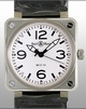 Bell Ross BR01 BR01-92 SS White Dial Watch