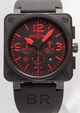 Automatic Bell Ross BR01-94 RED Mens Black Watches