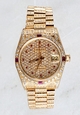 Unisex Rolex President Midsize 68000 Yellow Gold Watch