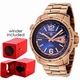 Blue Swiss Legend 10013A-RG-33-W Mens Rose Gold Watch