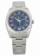 Blue Rolex 114210BLAO Mens Stainless Steel Watch