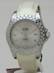 Tudor Glamour Date-Day Lady 79420 Silver with applied square hour markers and luminescent hands Dial Watch