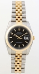 Rolex Datejust Mens 116233BKSJ Black Dial Watch