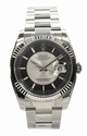 Rolex Mens 18k White Gold Watch 116234BKRSJ