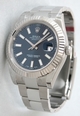 Blue Rolex 116334BLSO Mens Stainless Steel Watch