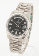 Black Rolex 118239BKDP Mens White Gold Watch