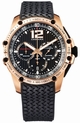 Black Chopard 161276-5001 Mens Rose Gold Watch